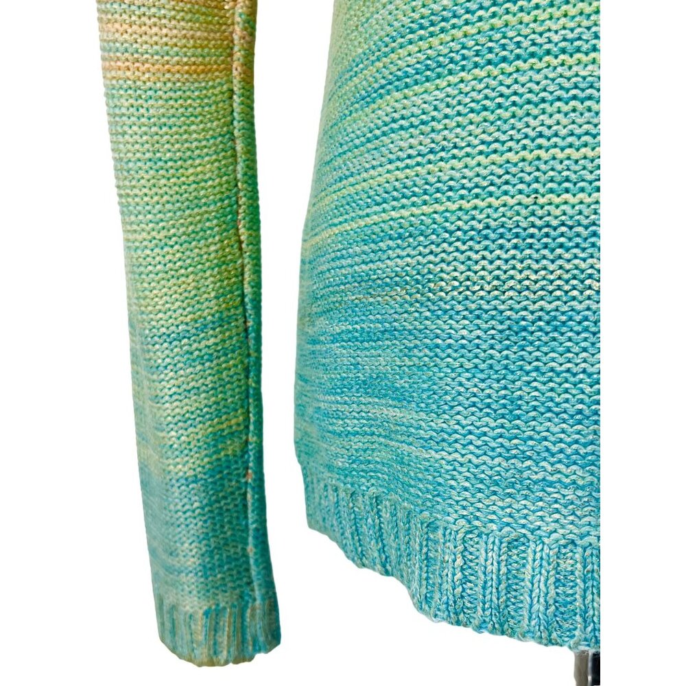 Anthropologie x Willow & Clay Ombre Rainbow Metallic Threading Knit Sweater - Picture 8 of 12